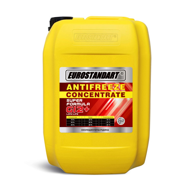Охолоджувальна рідина EUROSTANDART ANTIFREEZE SUPER FORMULA G12+ CONCENTRATE